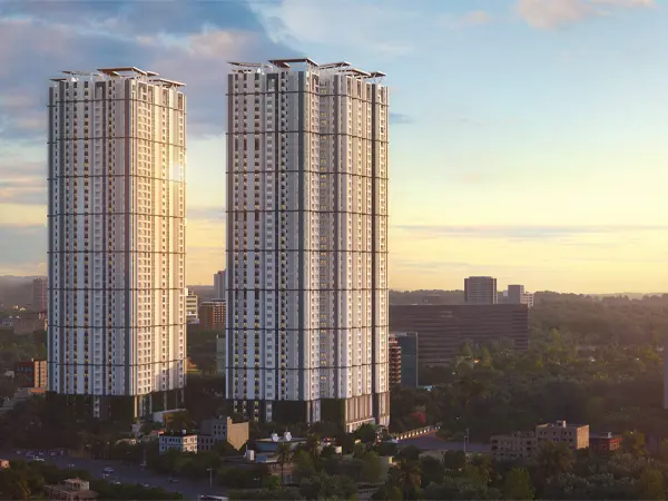 Modern-architecture-of-The-Olympus-residential-project-in-Hyderabad